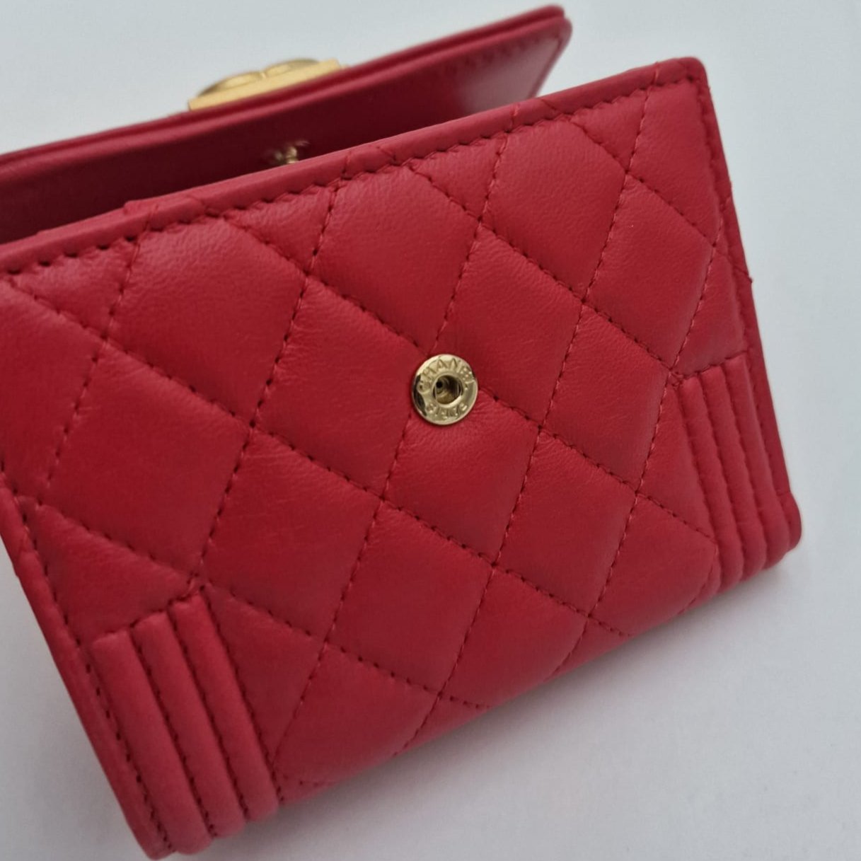 Chanel Boy Flat Small Wallet
