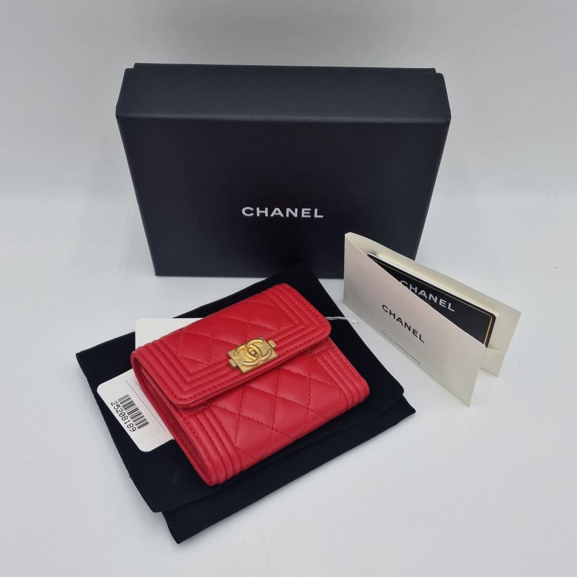 Chanel Boy Flat Small Wallet