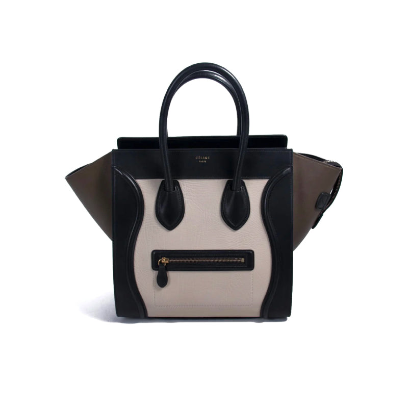 Celine Mini Luggage Tricolor Tote Bag