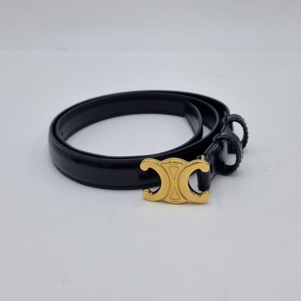 Celine Triomphe Leather Belt
