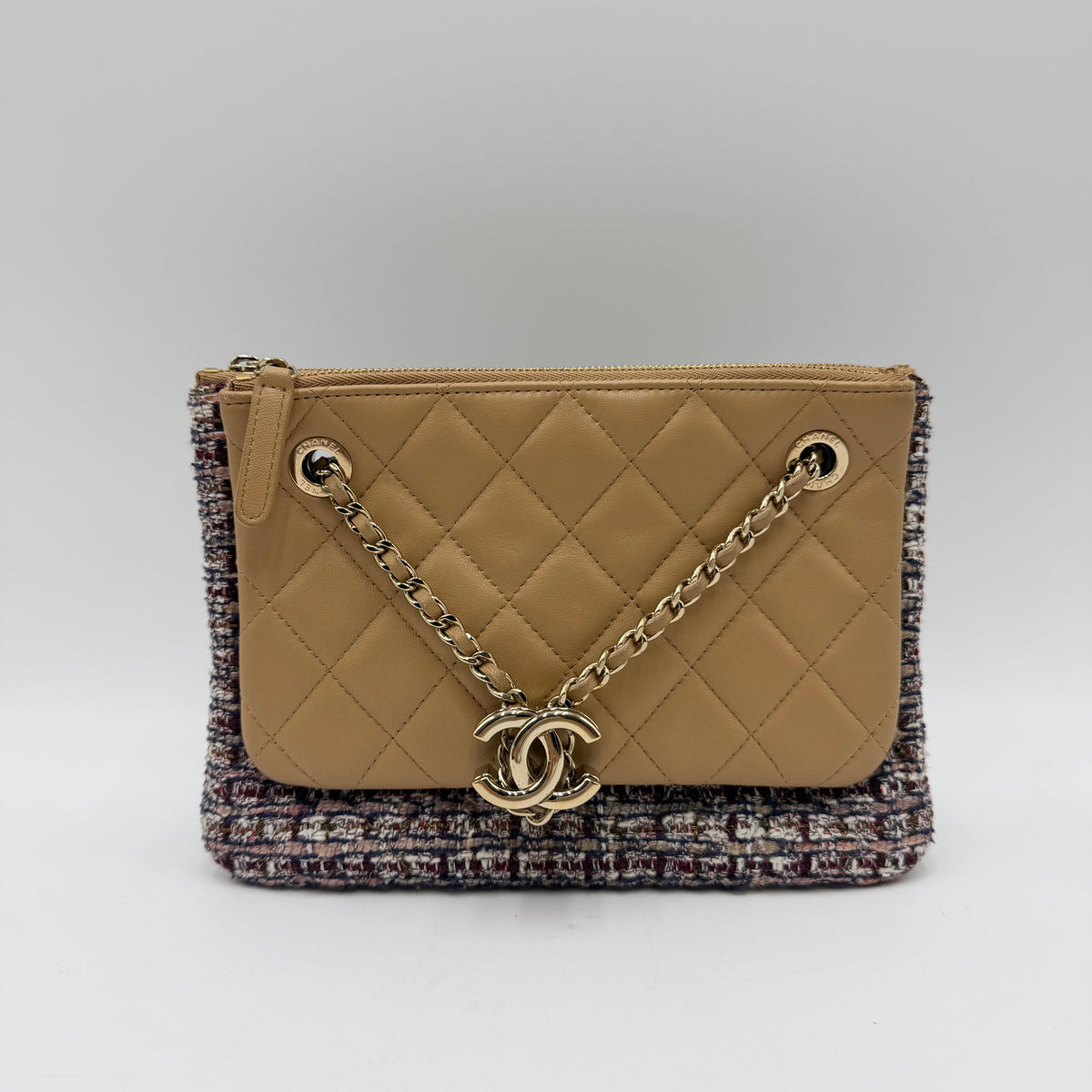 Chanel Lambskin and Tweed Bag