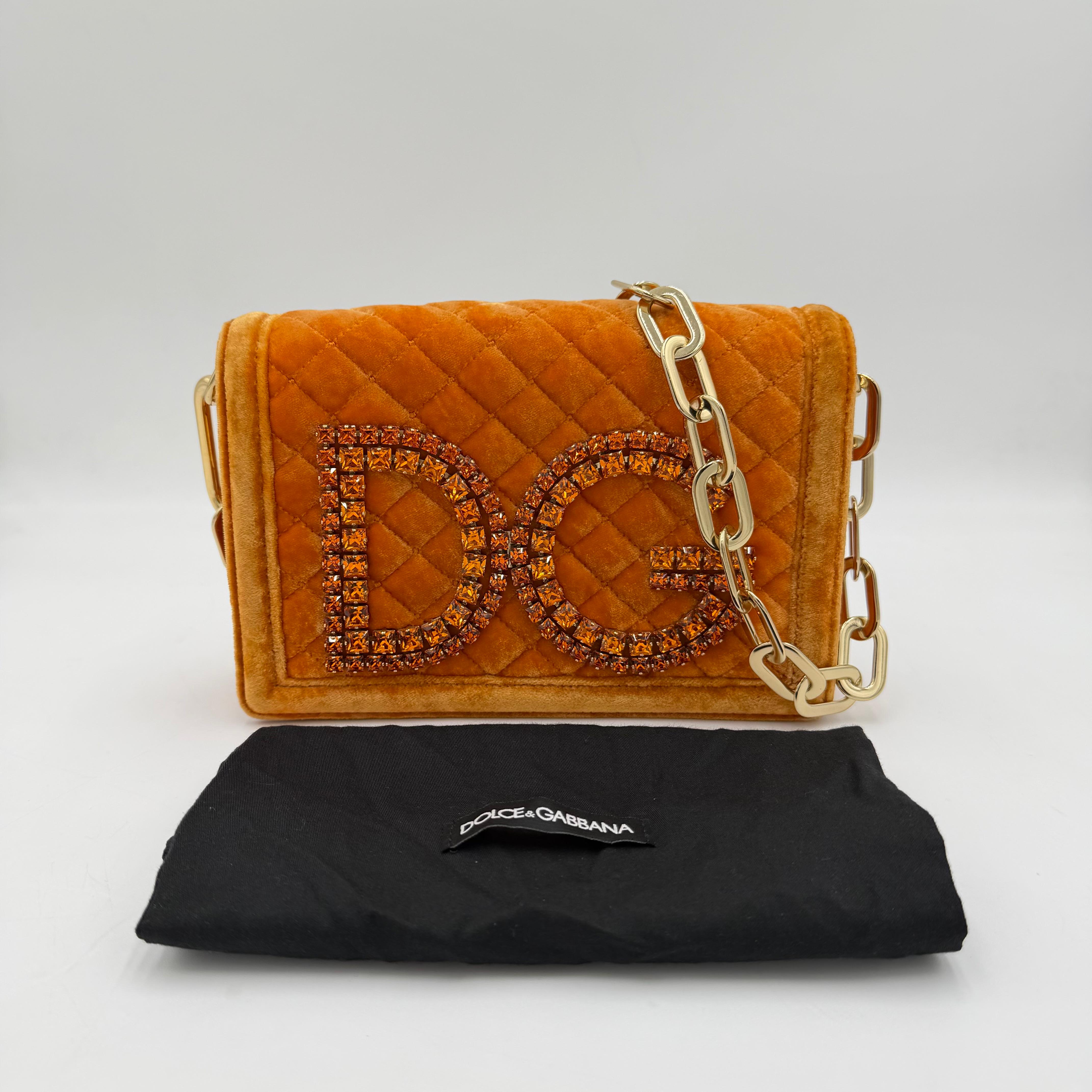 Dolce & Gabbana 2000s Velour Bag