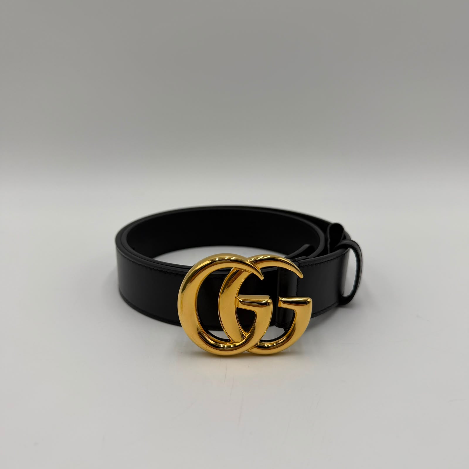 Cinturón ancho de piel Gucci