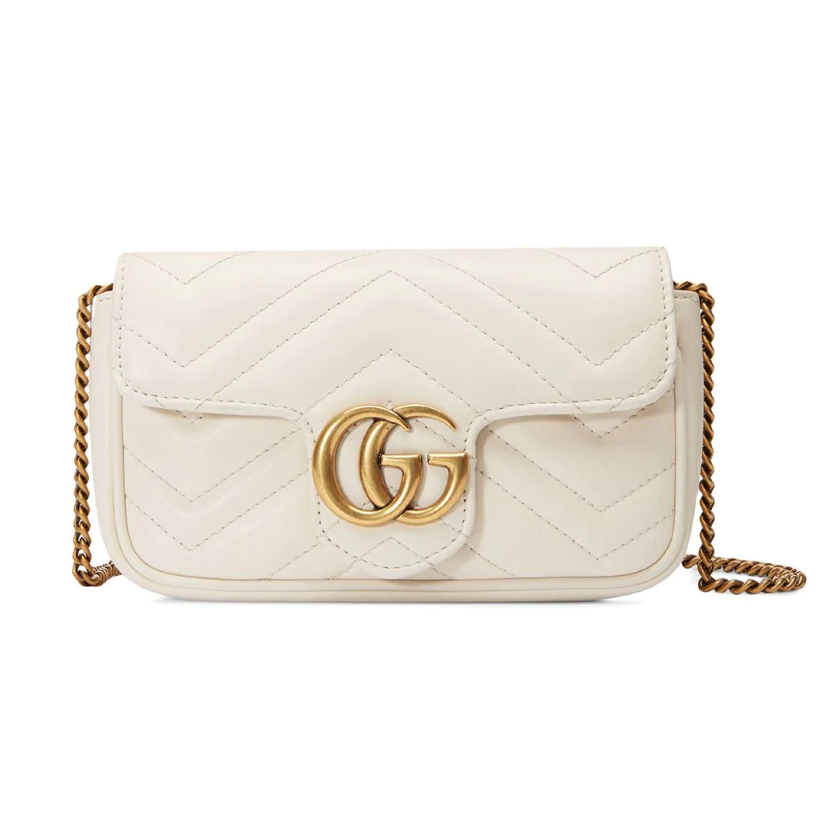 Gucci Super Mini GG Marmont Chain Bag