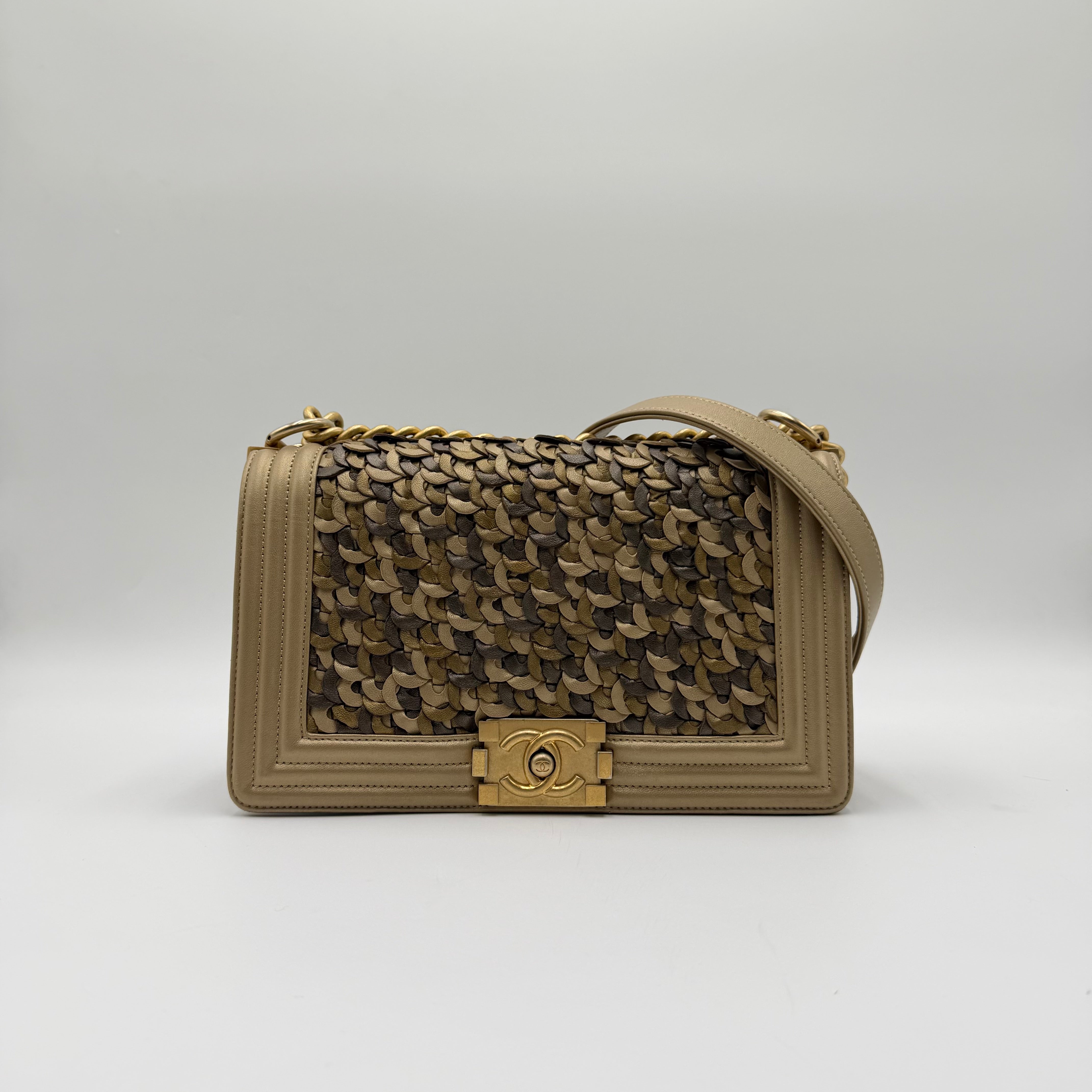 Chanel Old Medium Braided Metallic