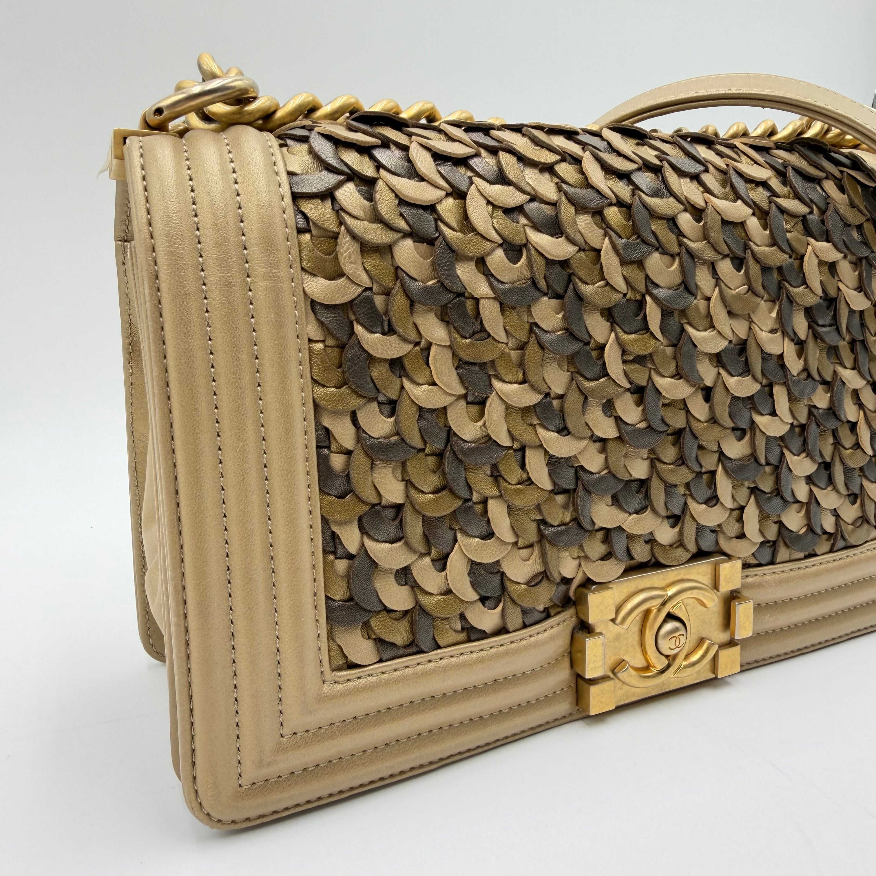 Chanel Old Medium Braided Metallic