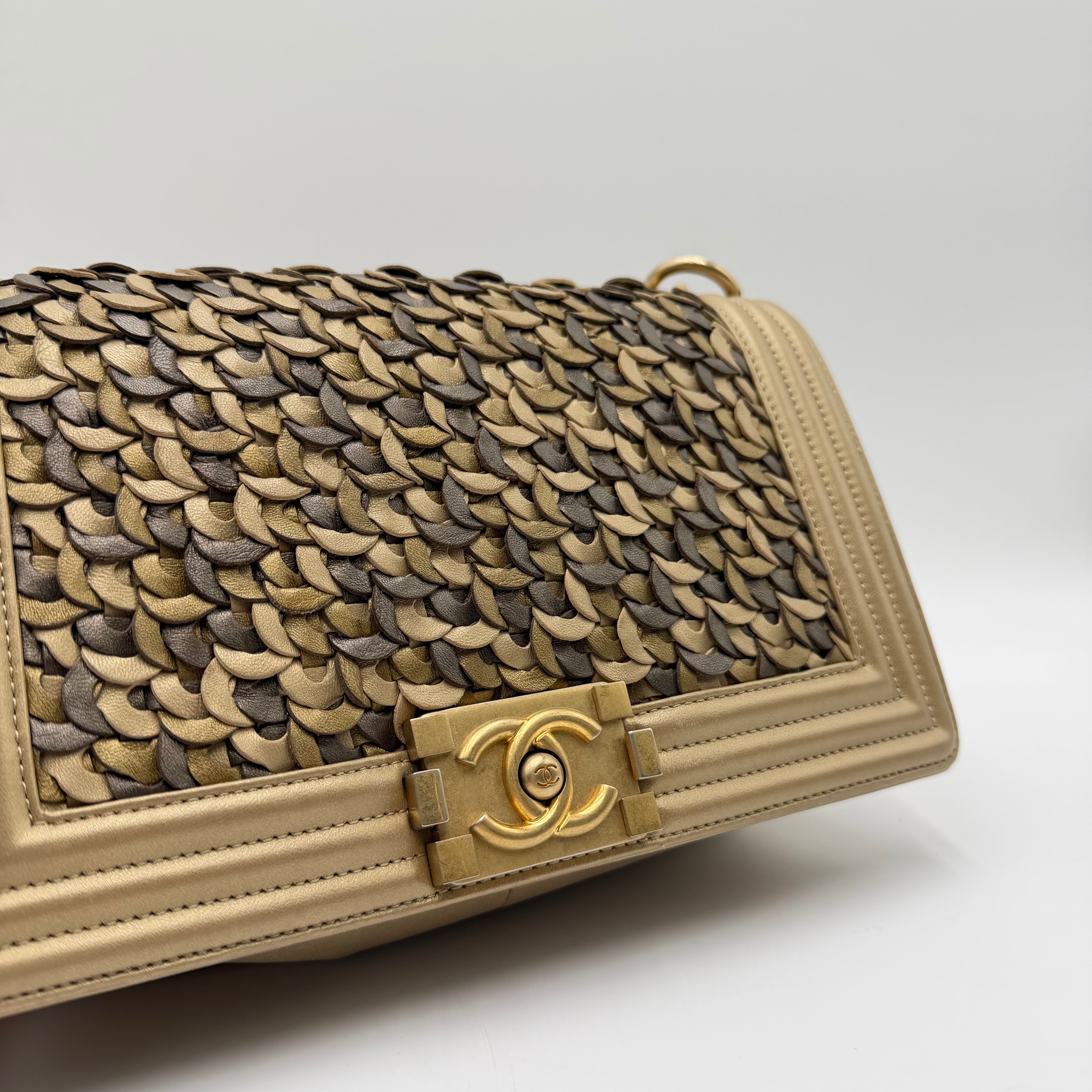 Chanel Old Medium Braided Metallic