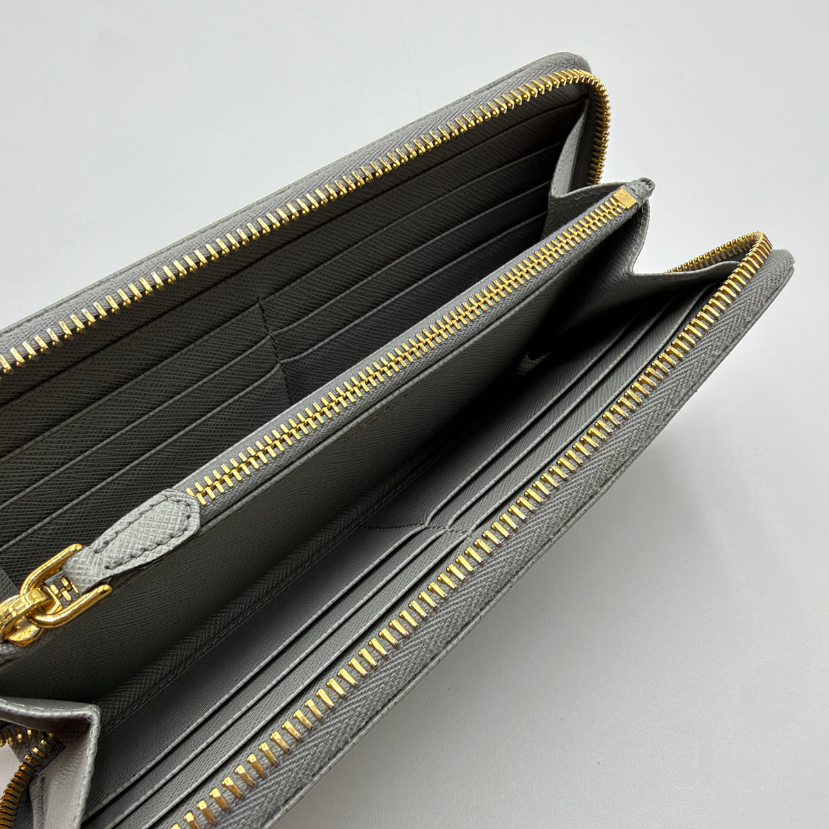 Prada Saffiano Zip-Around Wallet
