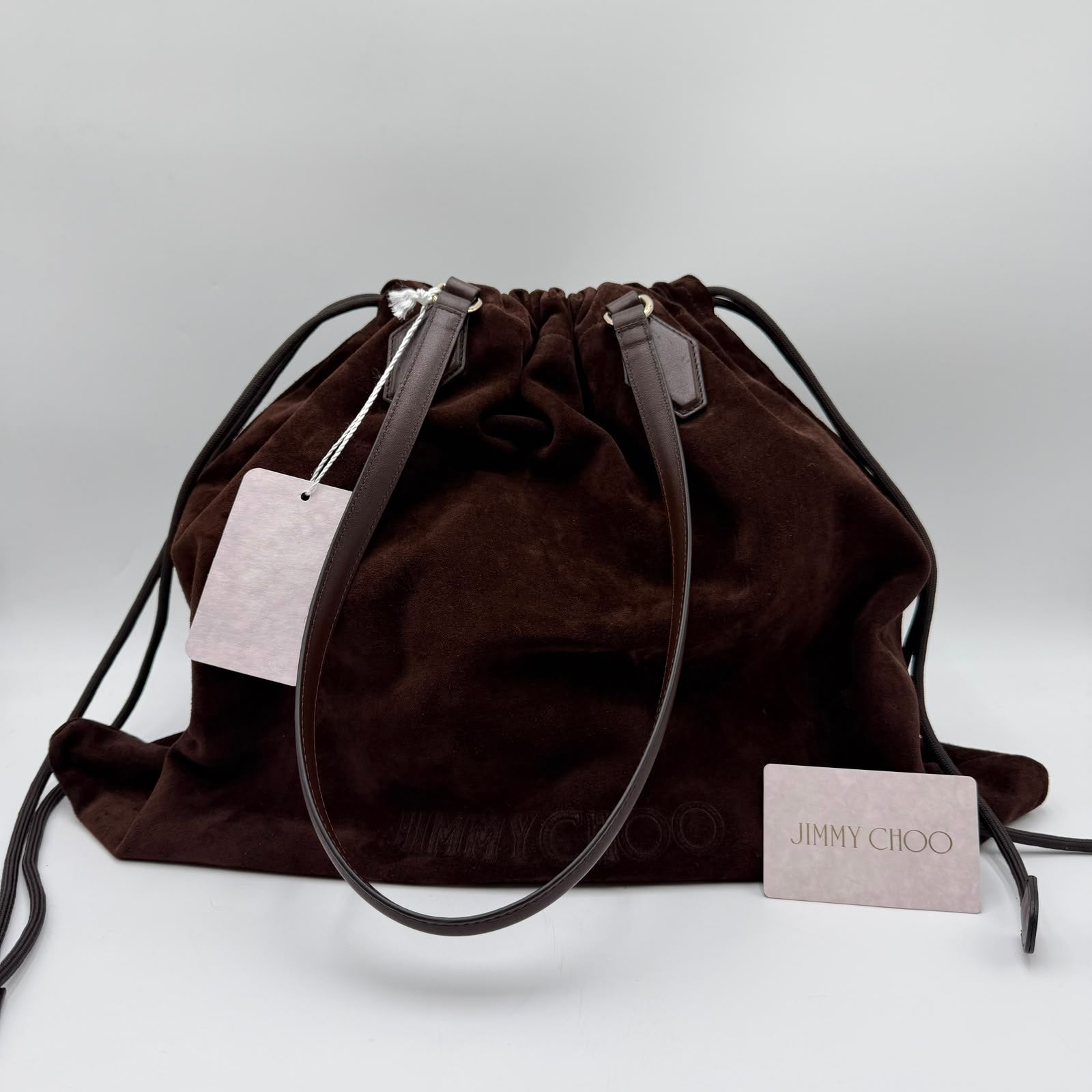 Jimmy Choo Drawstring Tote Bag