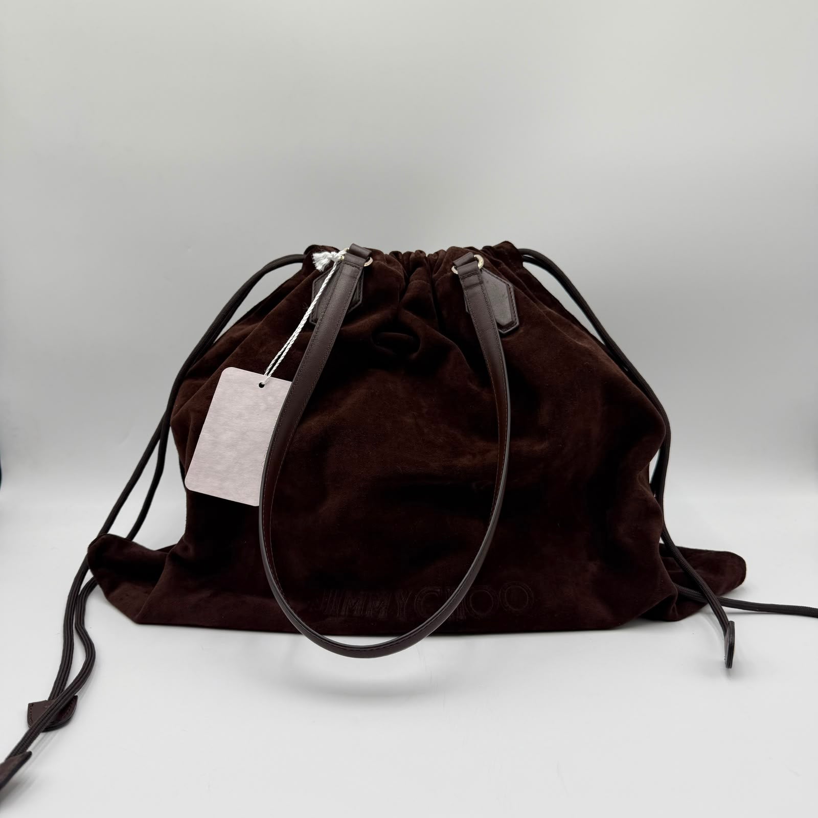 Jimmy Choo Drawstring Tote Bag