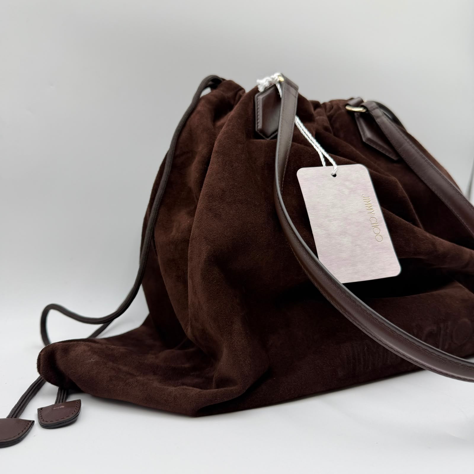 Jimmy Choo Drawstring Tote Bag