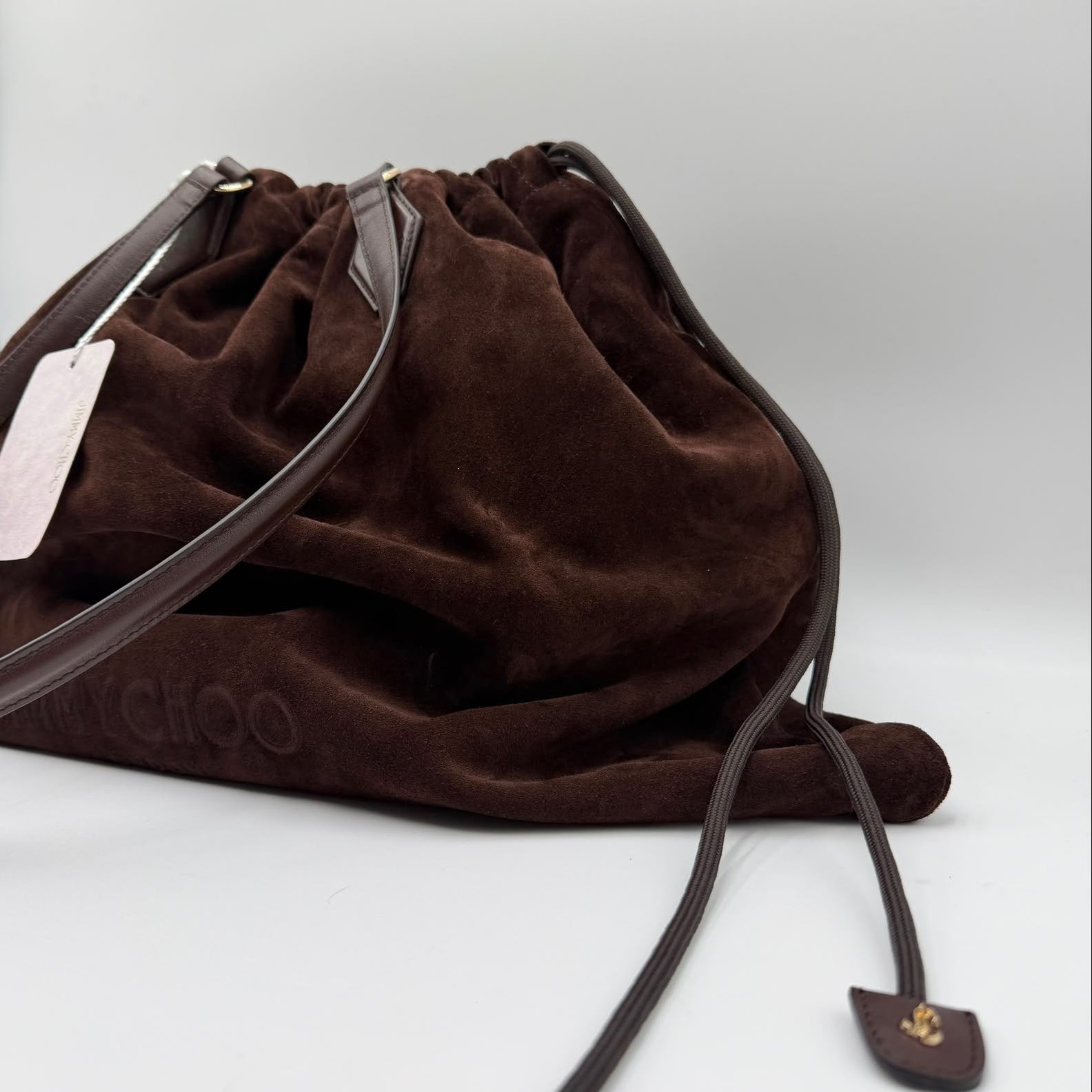 Jimmy Choo Drawstring Tote Bag