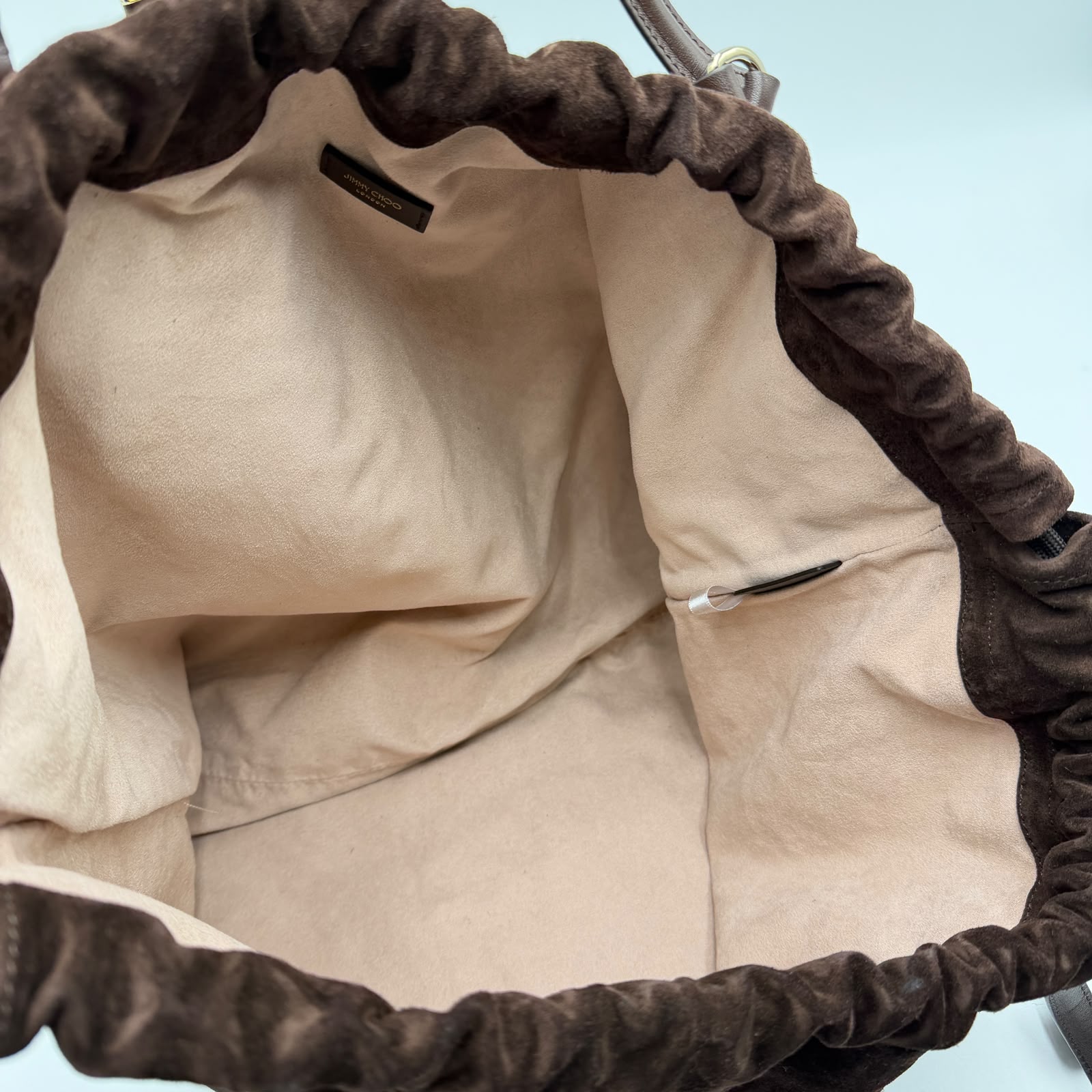 Jimmy Choo Drawstring Tote Bag
