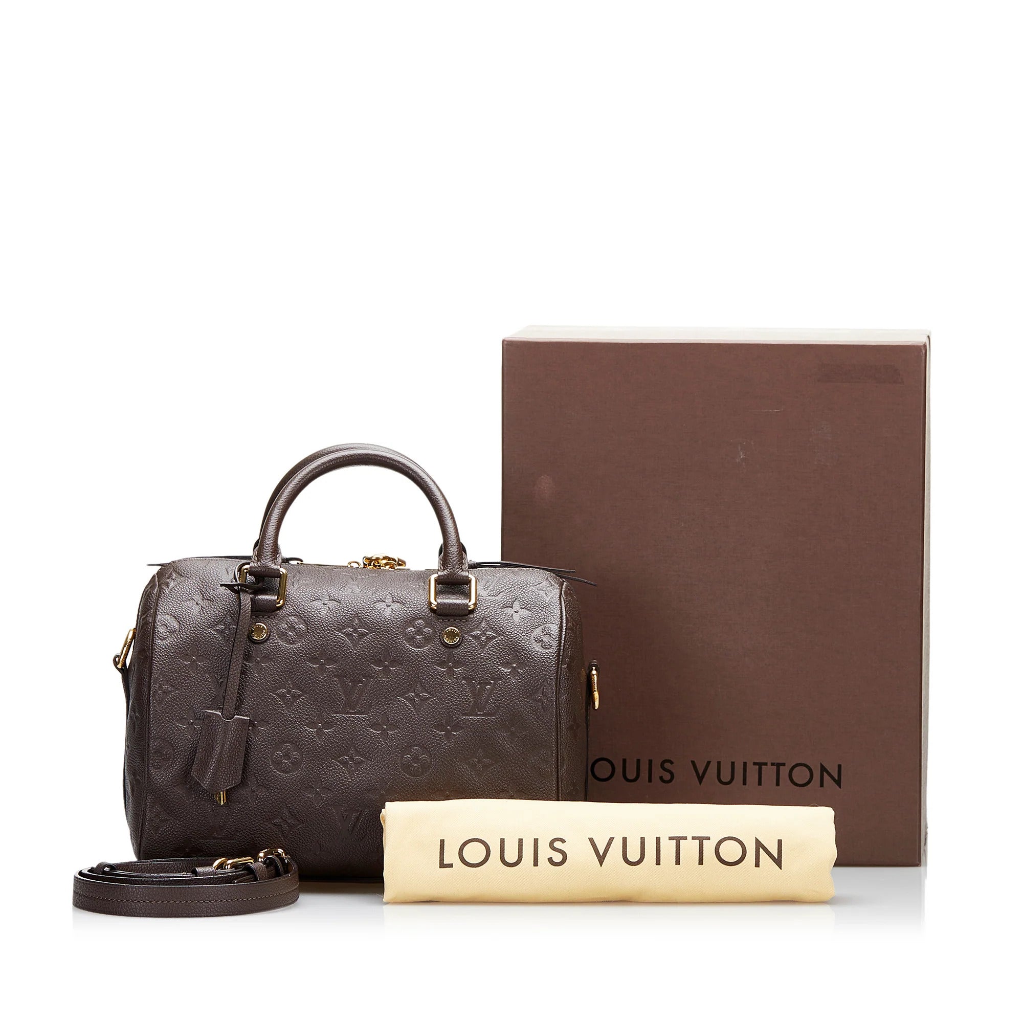 Louis Vuitton Speedy 25 Bandouliere Empreinte Monogram