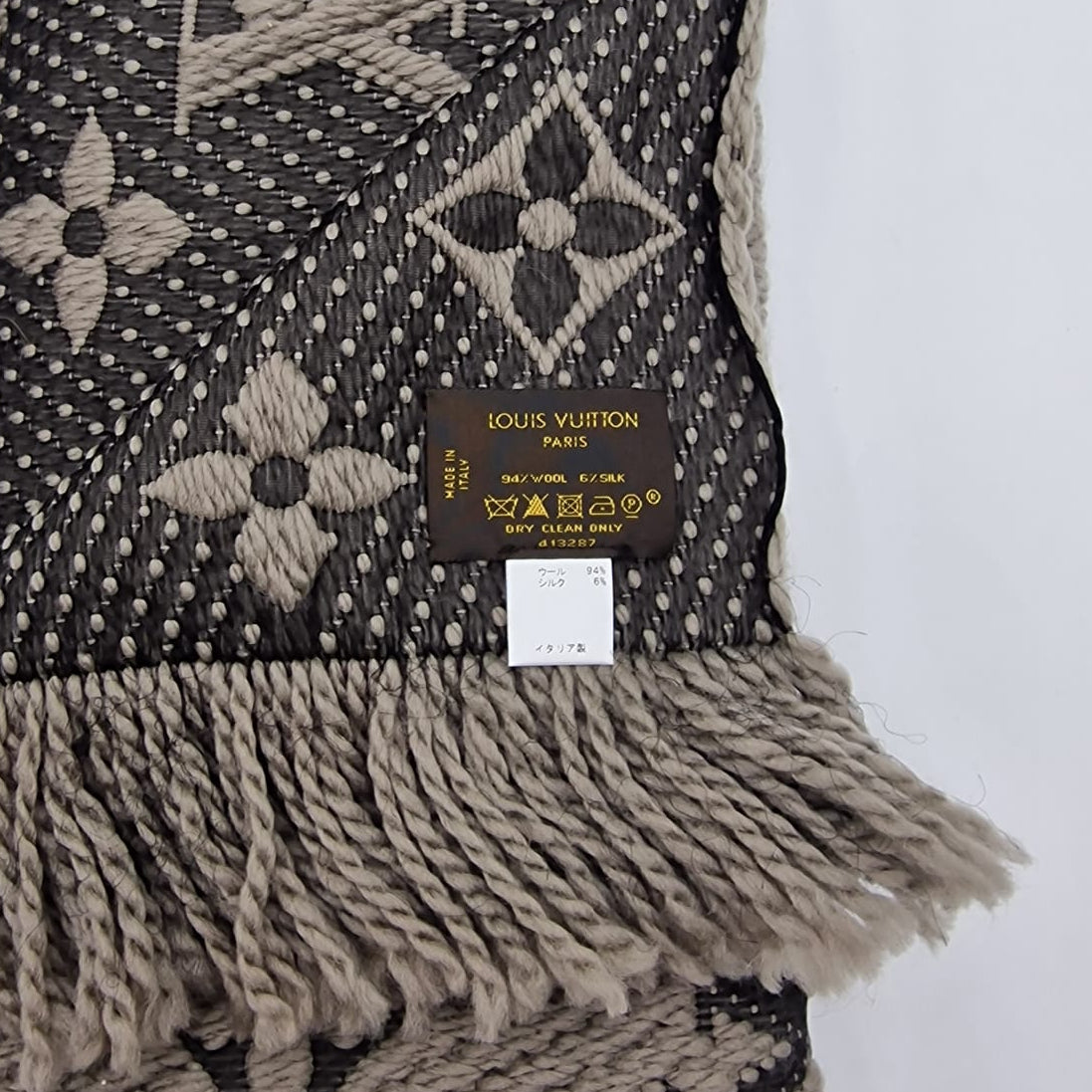 Louis Vuitton Logomania Wool Scarf