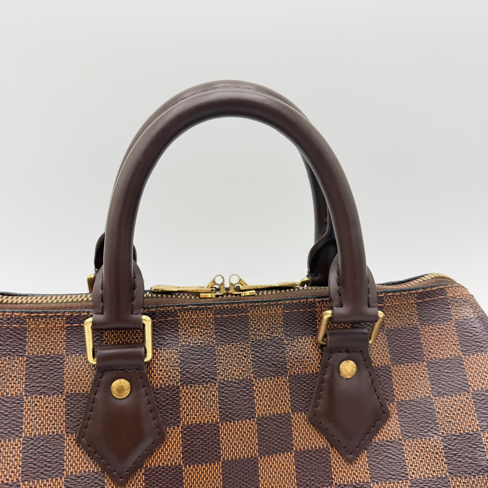 Louis Vuitton Speedy 25 Damier Ebene w/ Strap