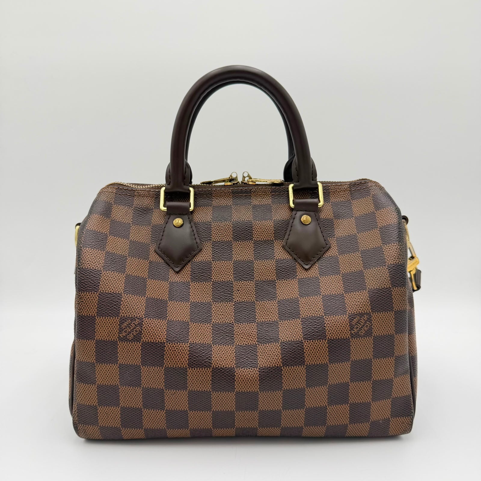 Louis Vuitton Speedy 25 Damier Ebene w/ Strap