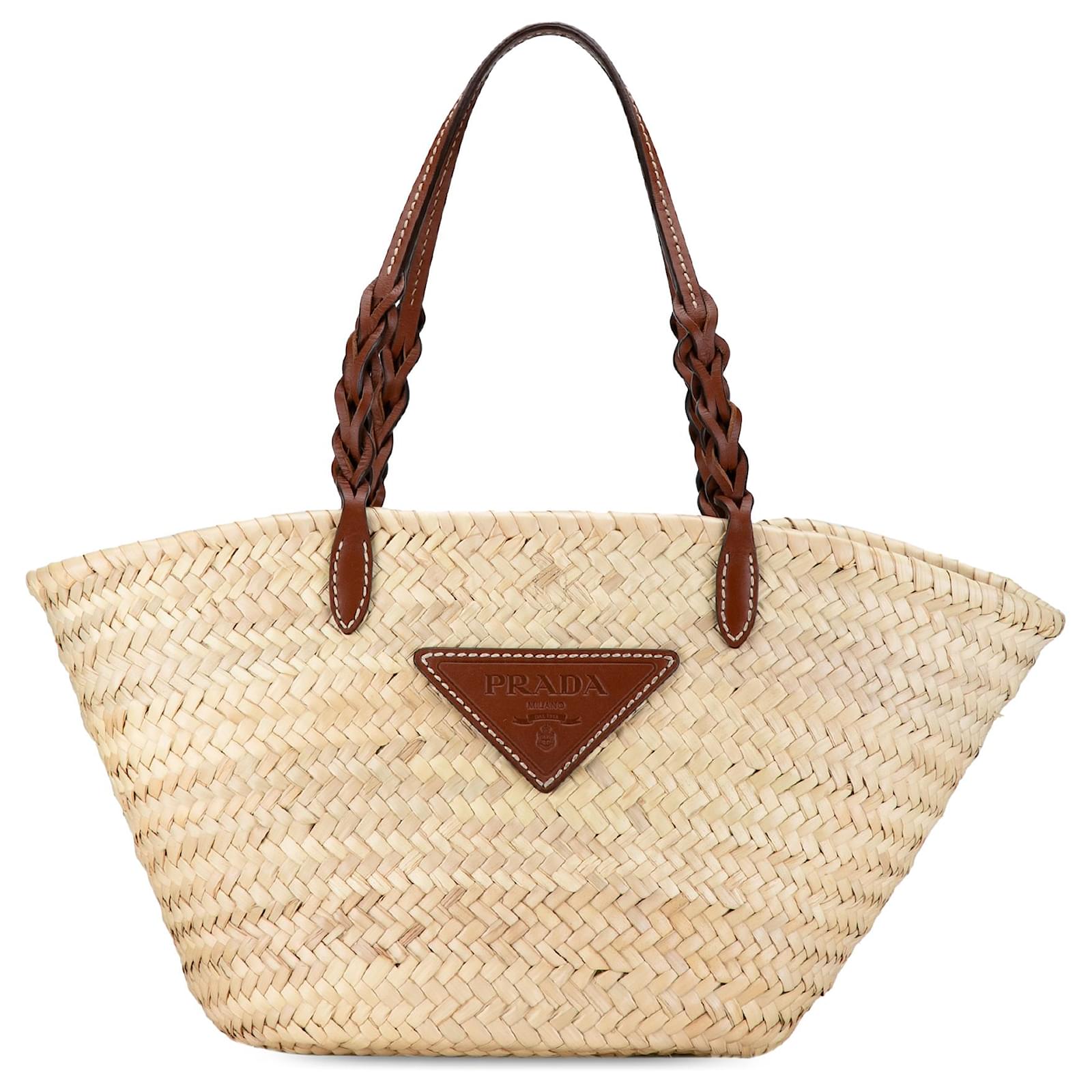 Prada Rafia Basket