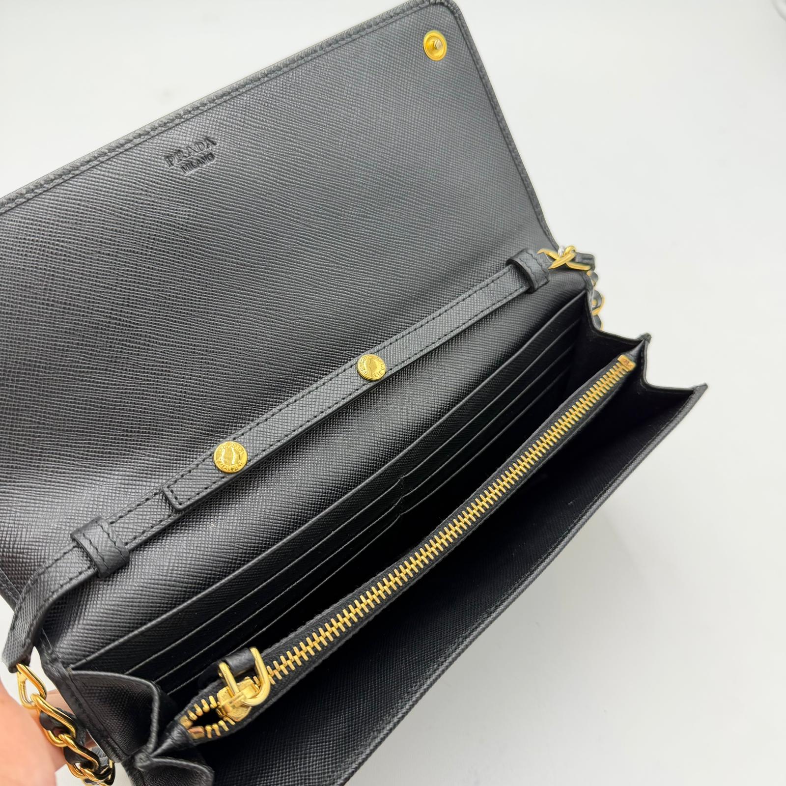 Prada Saffiano Wallet On Chain