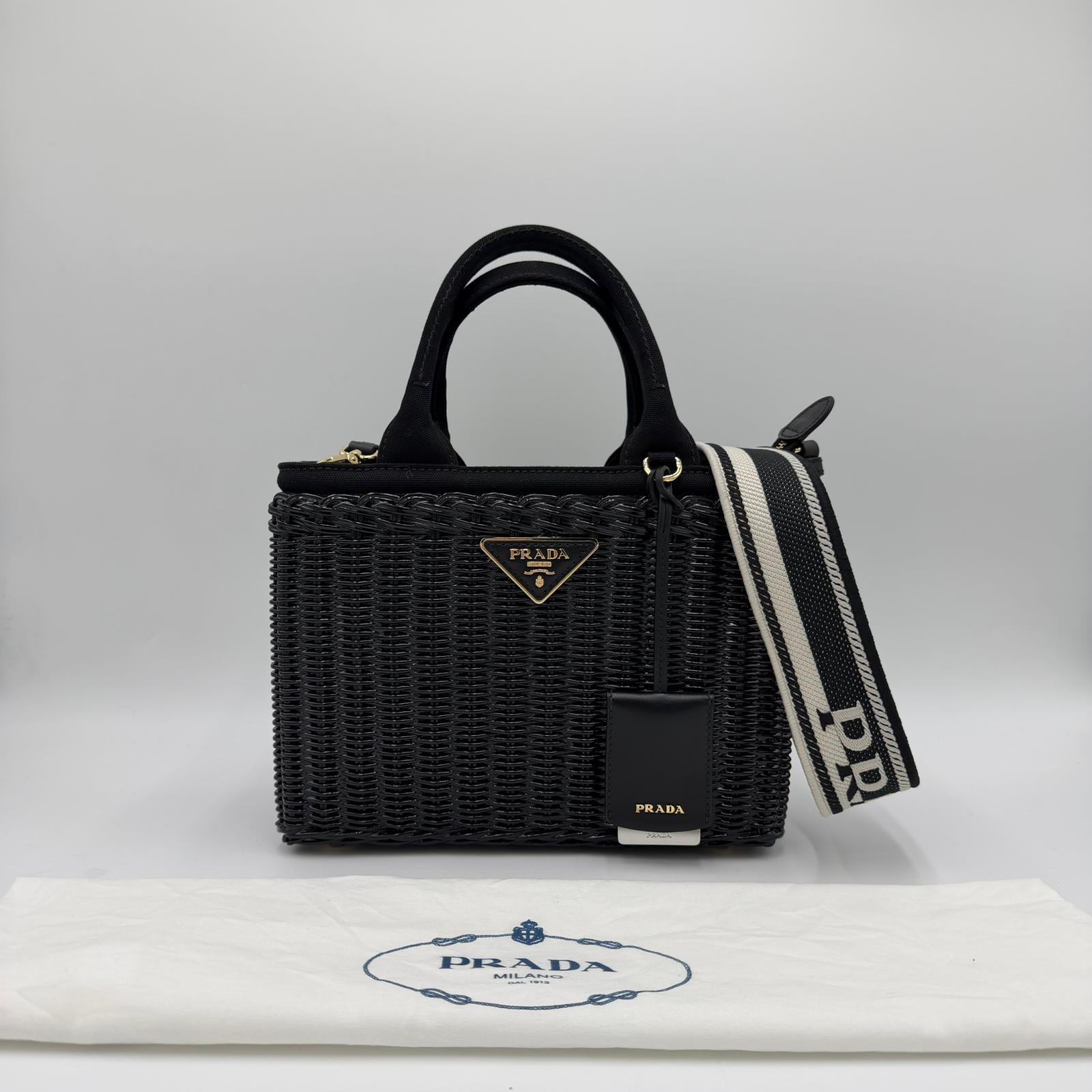 Prada Wicker Basket Bag