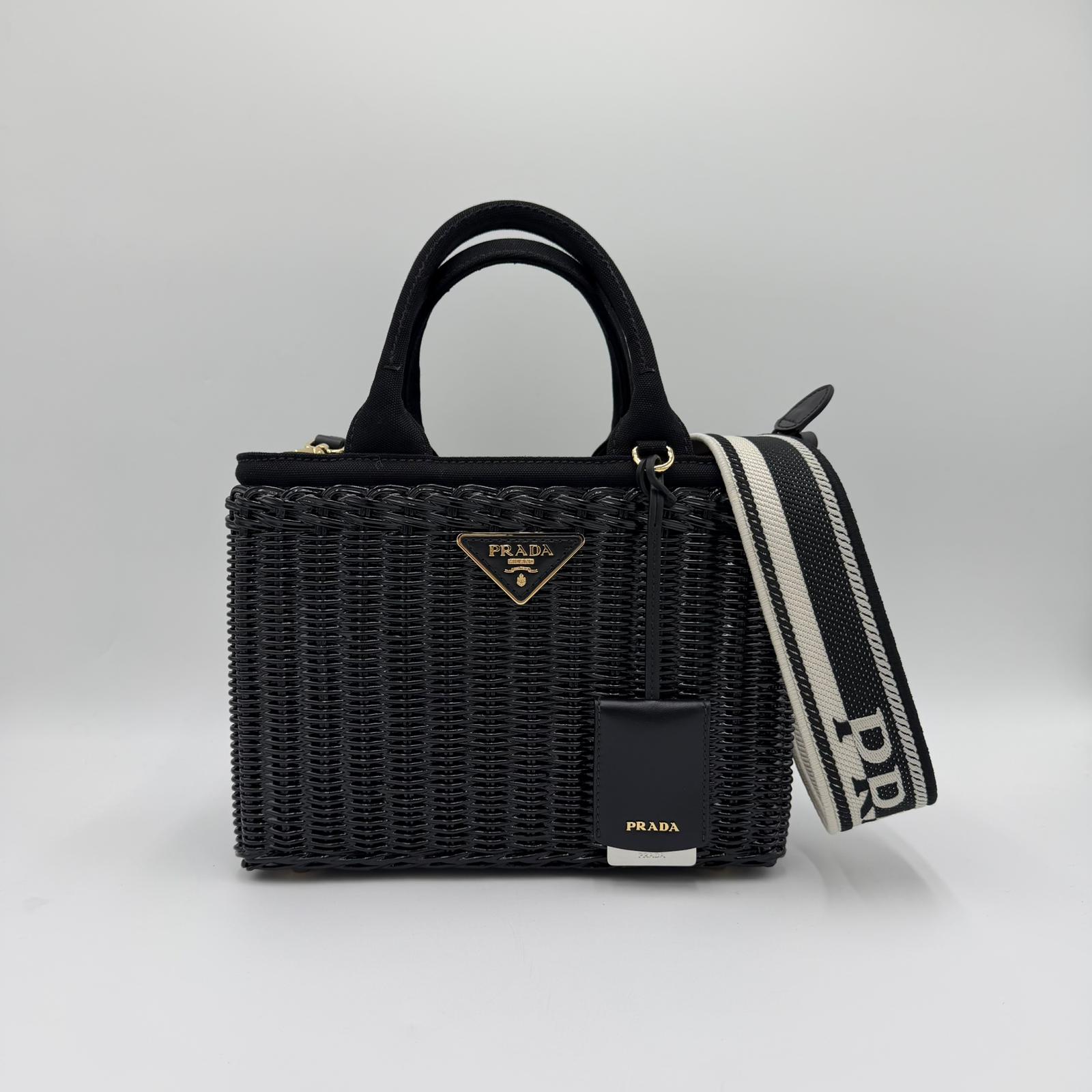 Prada Wicker Basket Bag