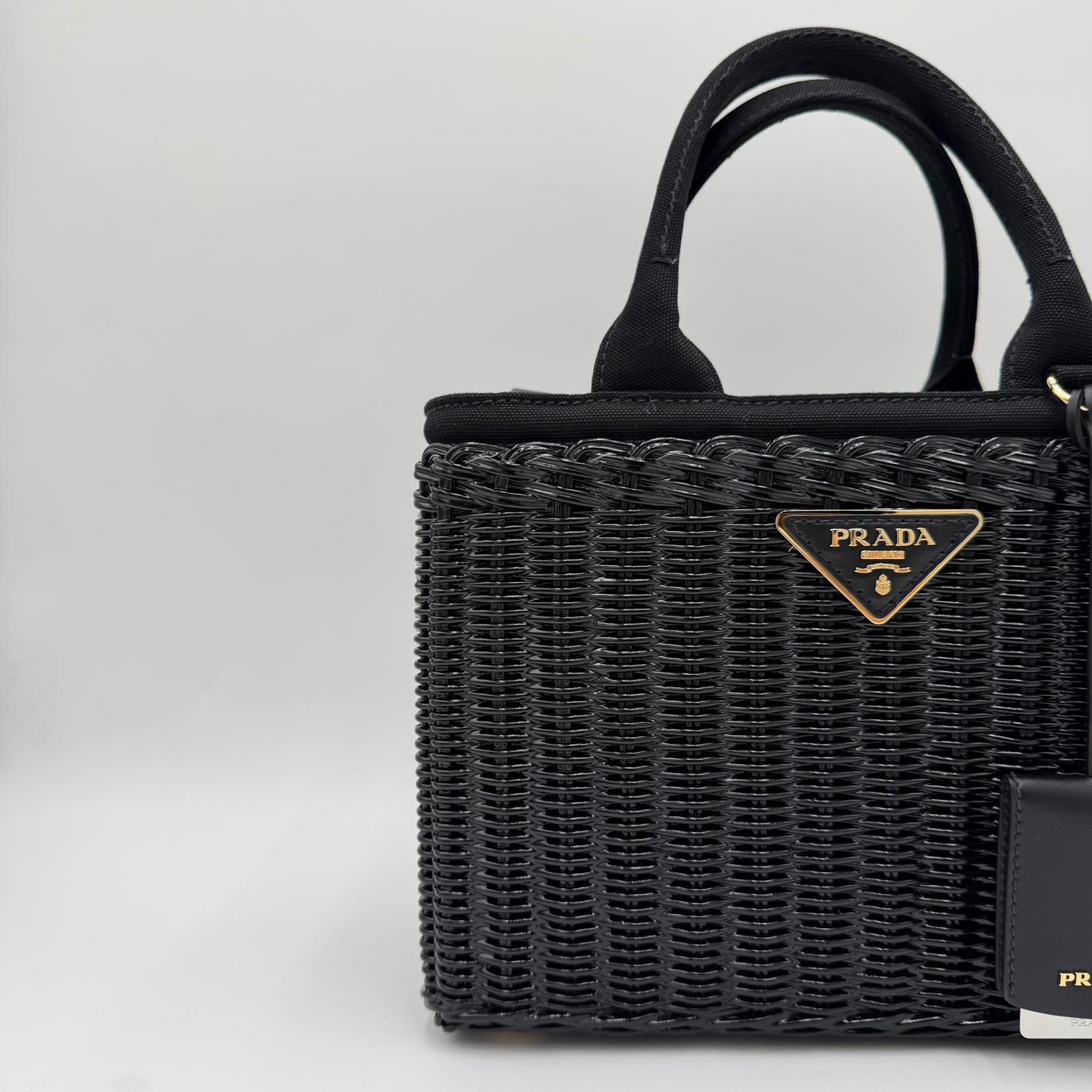 Prada Wicker Basket Bag