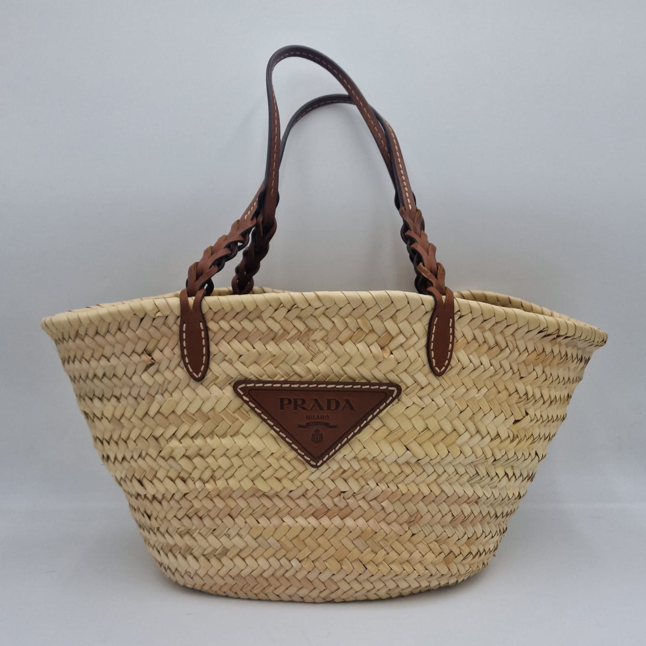 Prada Rafia Basket