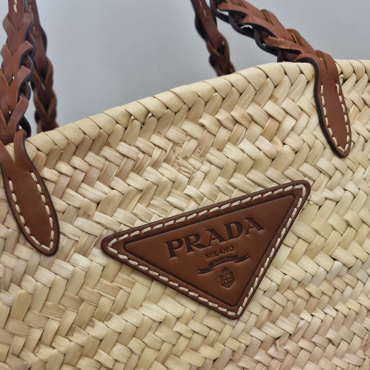 Prada Rafia Basket