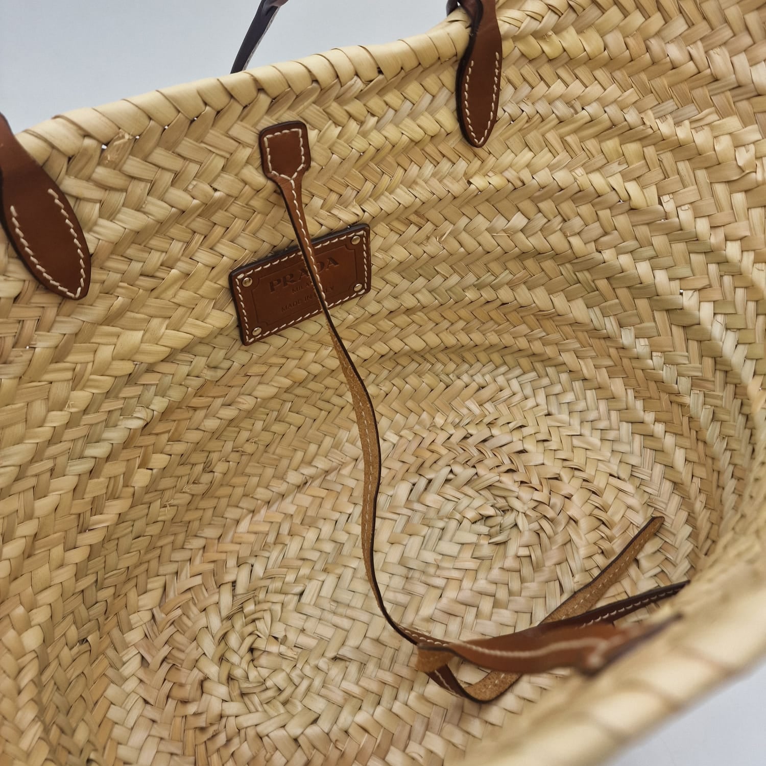 Prada Rafia Basket