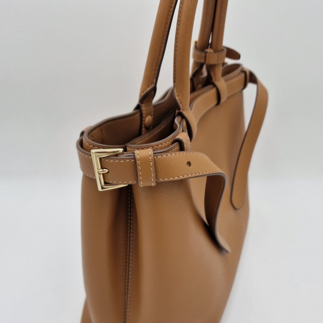 Prada Buckle Medium leather handbag with belt