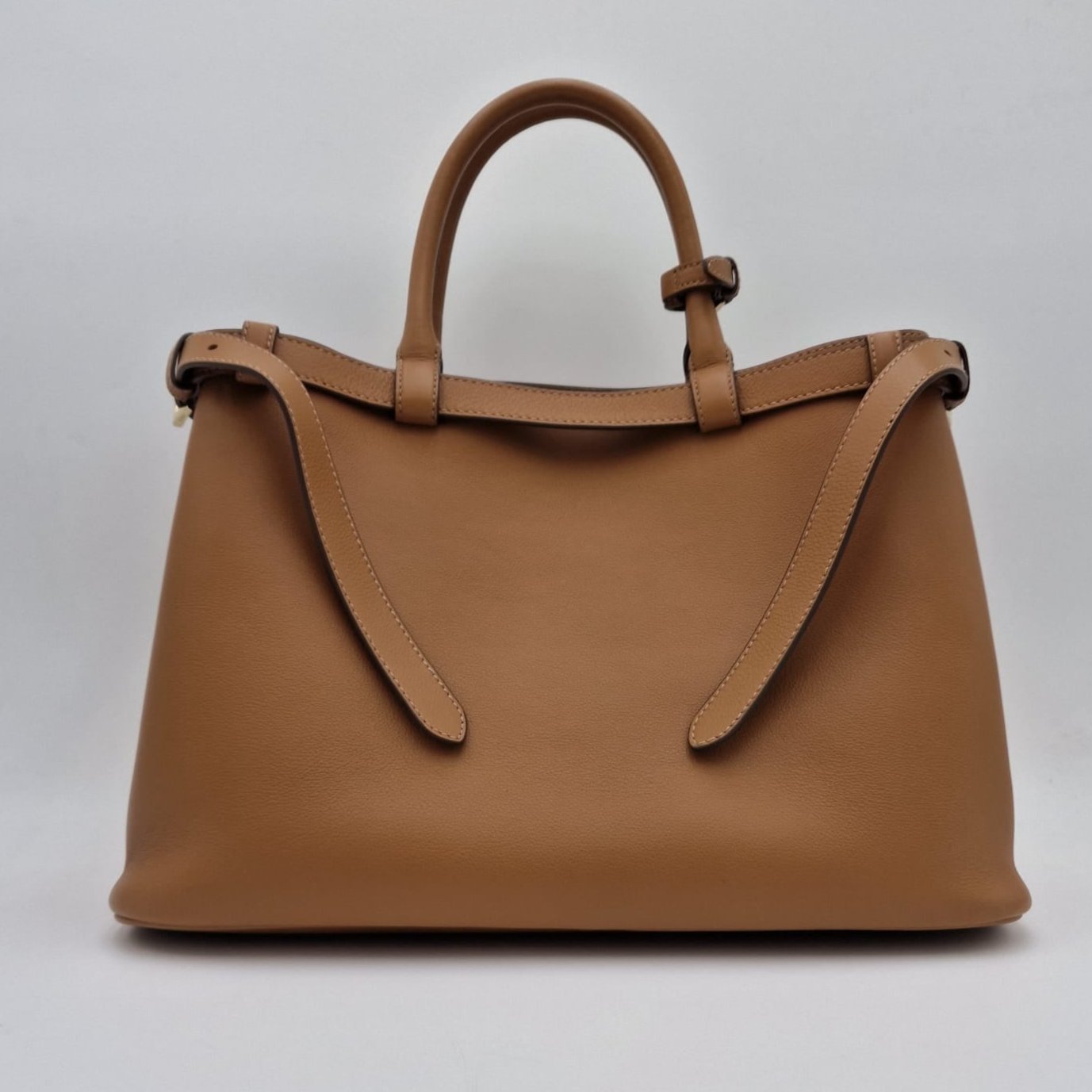 Prada Buckle Medium leather handbag with belt