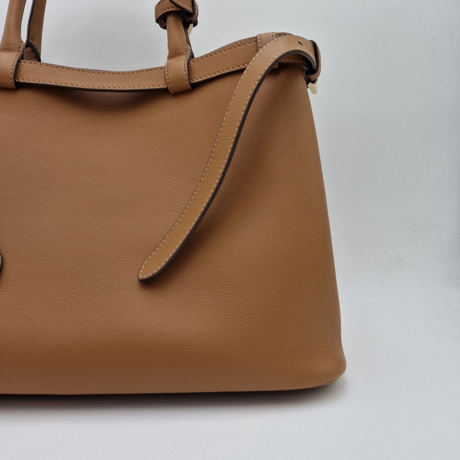 Prada Buckle Medium leather handbag with belt