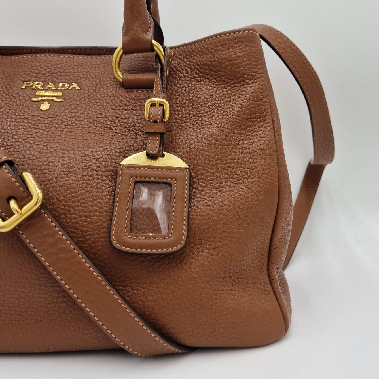 Prada Daino Vitello Tote