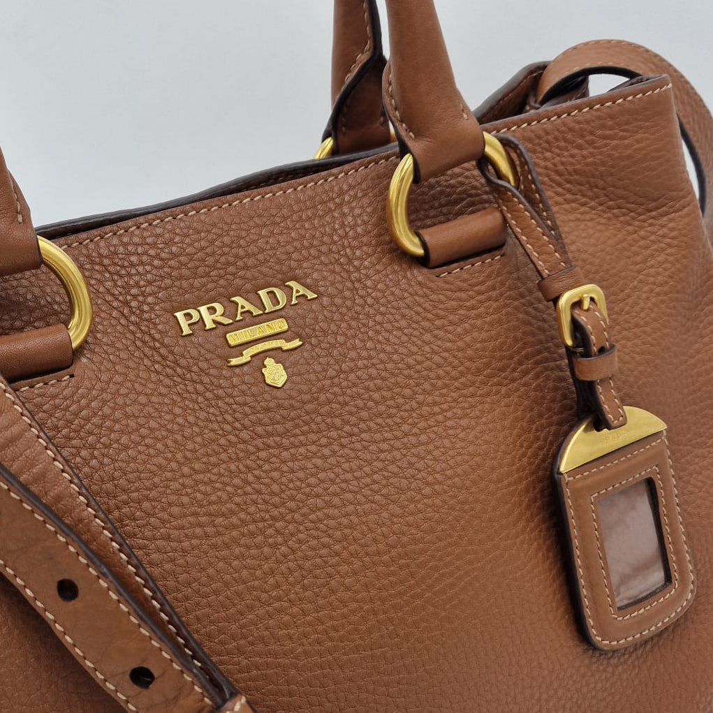 Prada Daino Vitello Tote