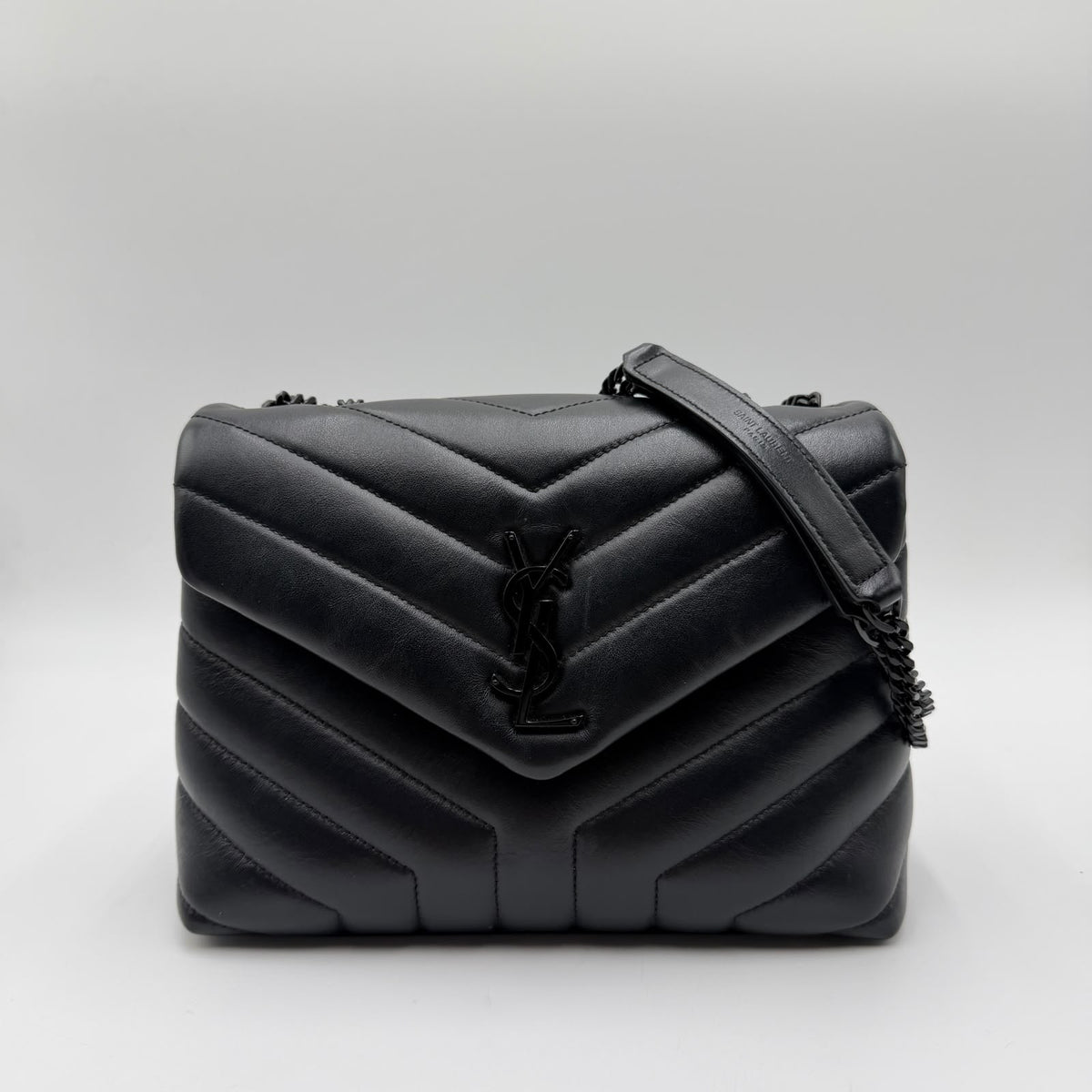 Saint Laurent Loulou Small Black Hardware