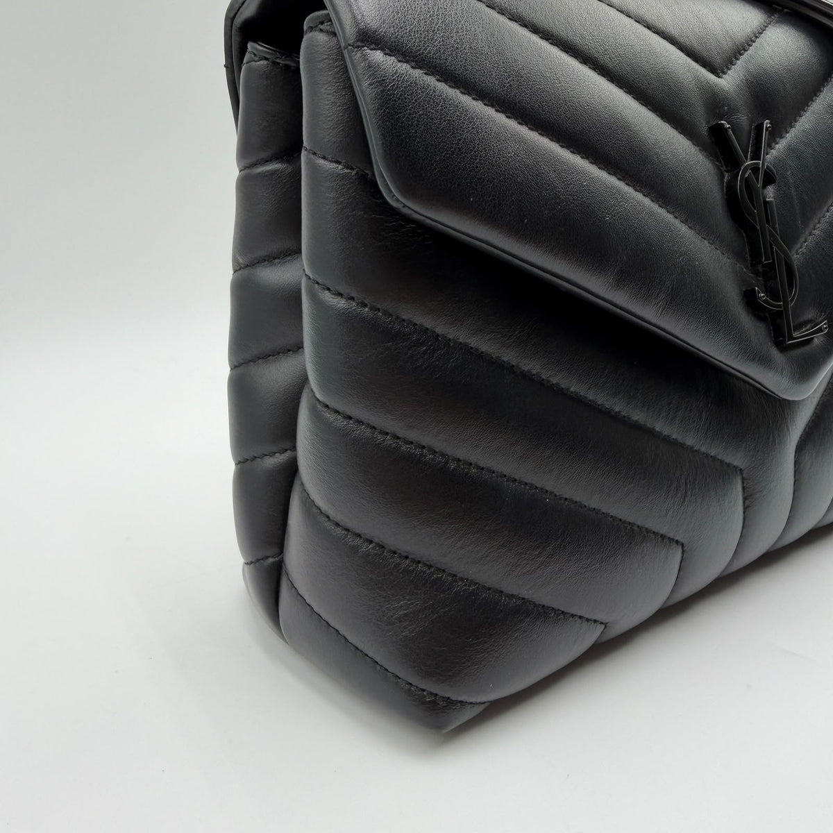 Saint Laurent Loulou Small Black Hardware