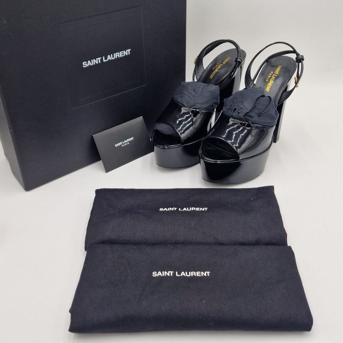 Saint Laurent Jodie Platform Sandals