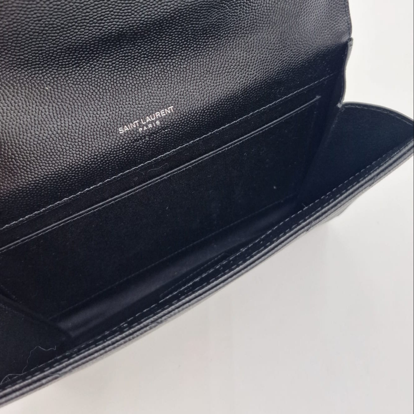 Saint Laurent New Pouch Monogram Clutch