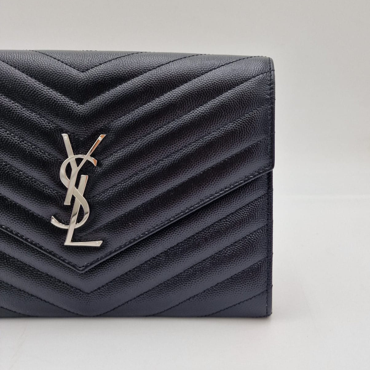 Saint Laurent New Pouch Monogram Clutch