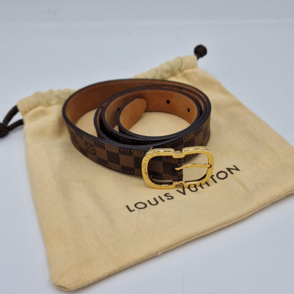 Louis Vuitton Damier Ebene Belt