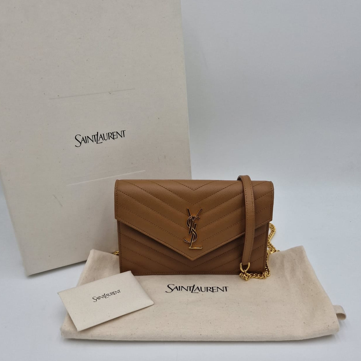 Saint Laurent Cassandre Matelassé Wallet