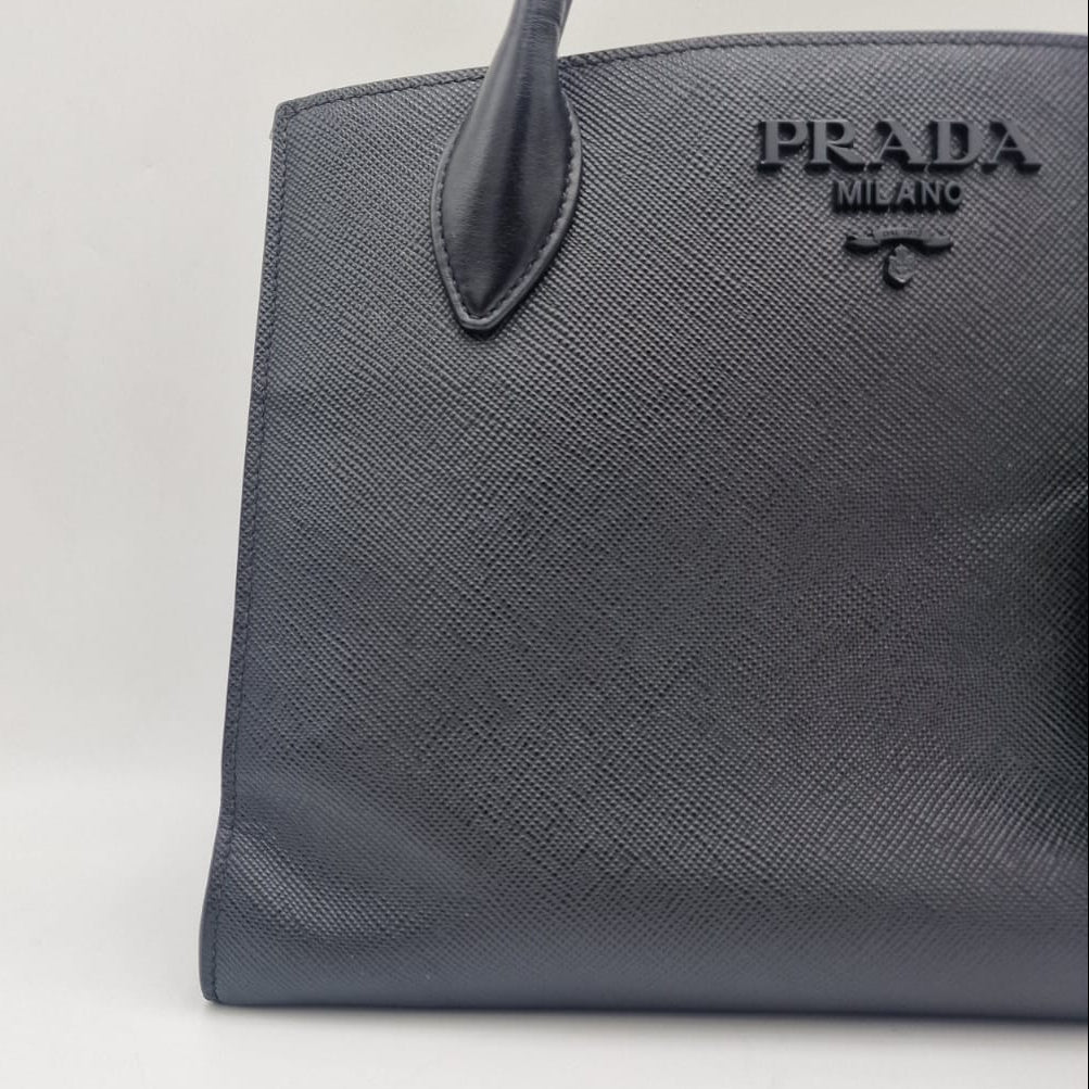 Prada Monochrome Saffiano Tote