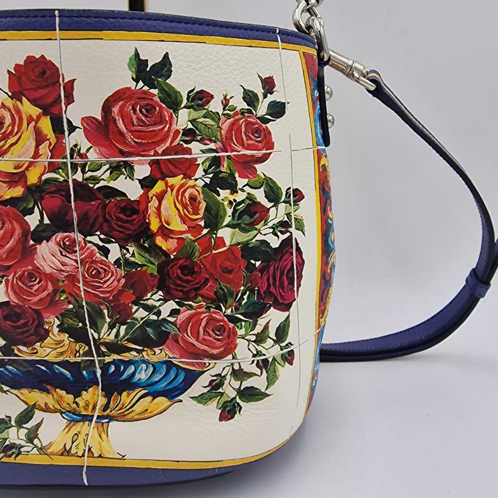 Dolce & Gabbana Majolica Print Bucket Bag