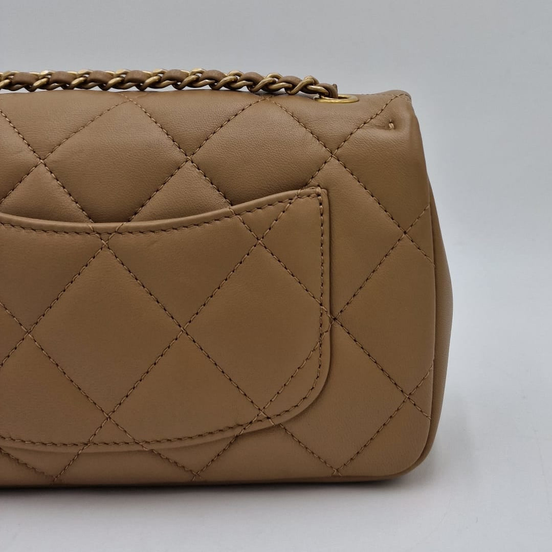Chanel Mini Rectangular Heart Charms Flap Bag