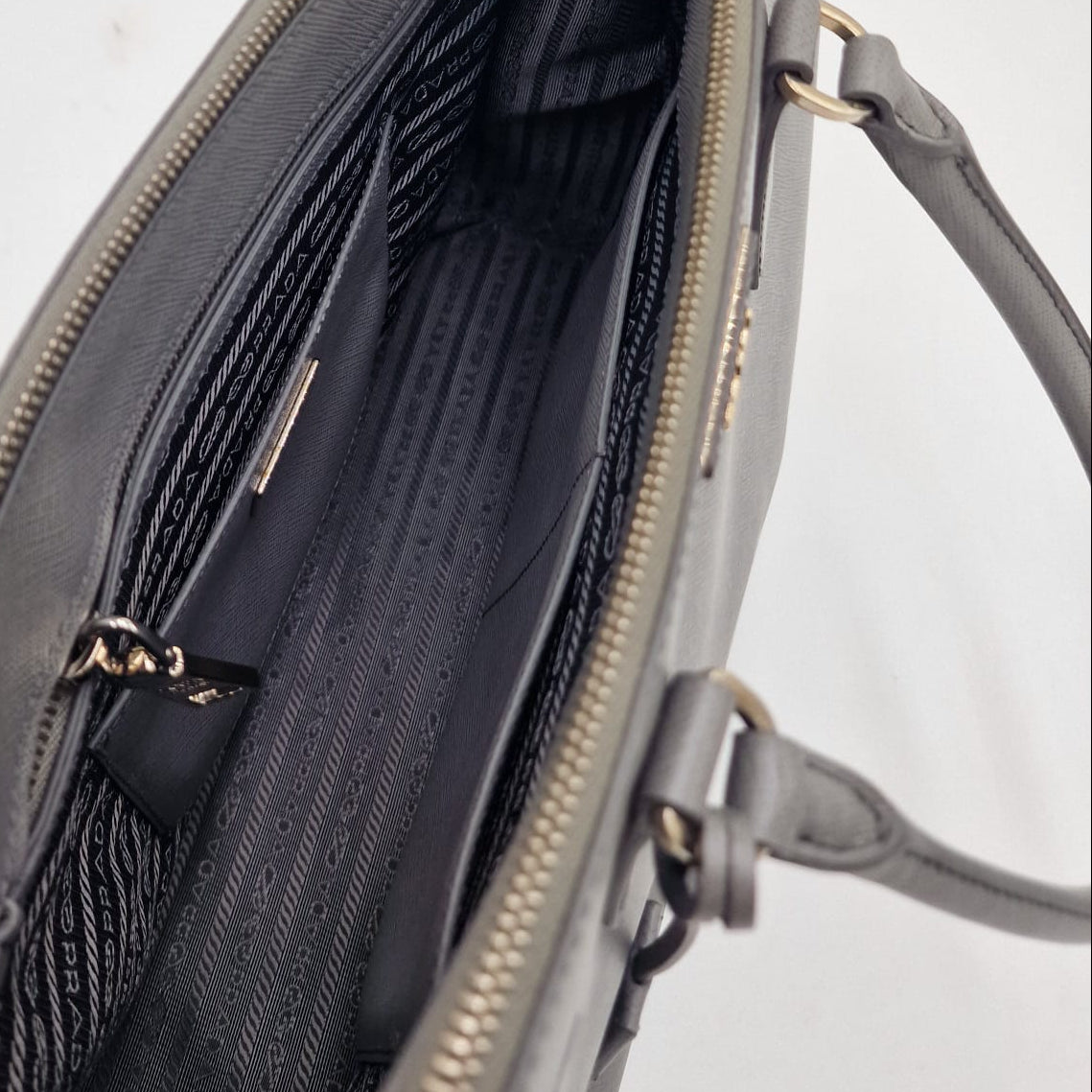 Prada Galleria Bolso De Piel Saffiano Rosa