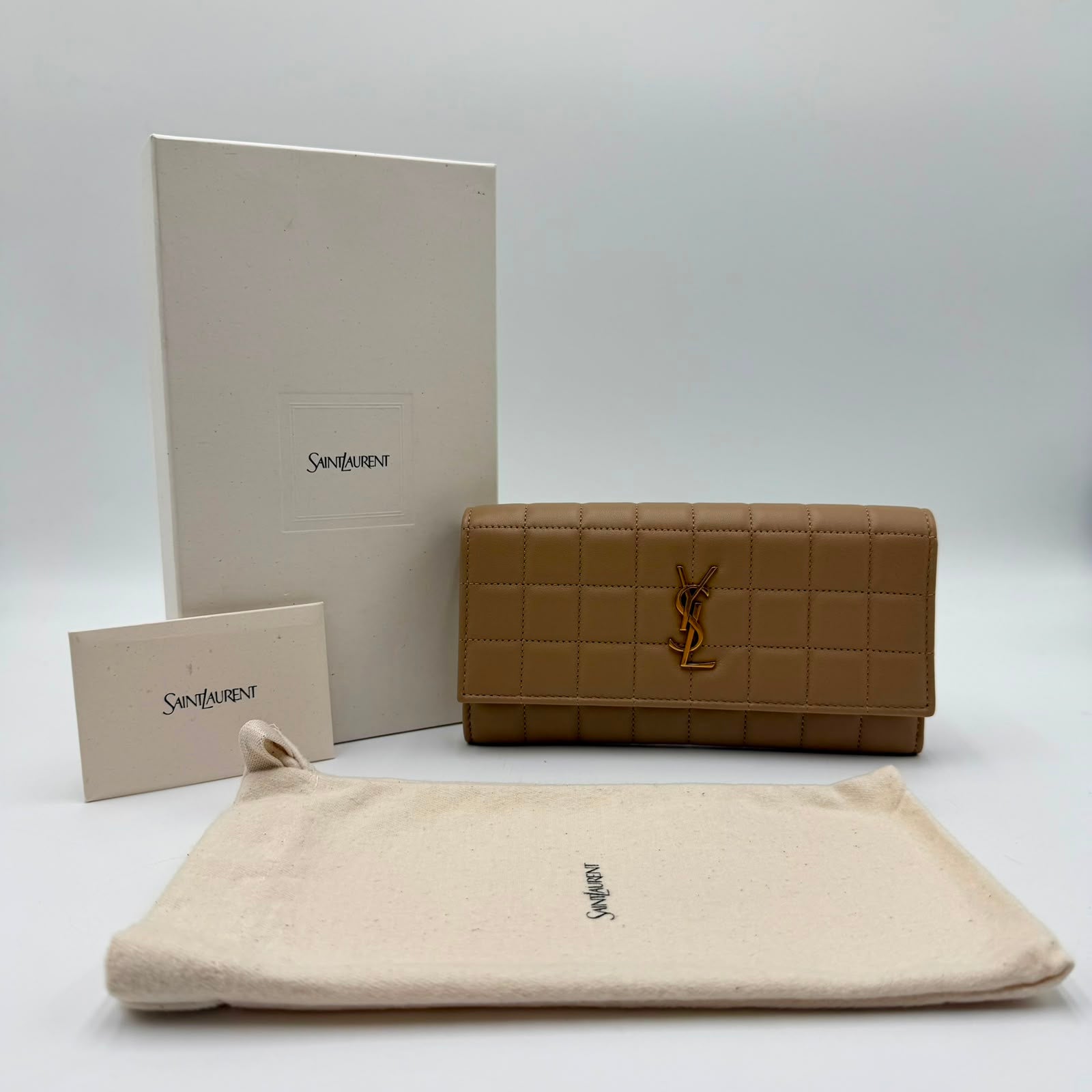Saint Laurent Cassandre Matelassé Wallet