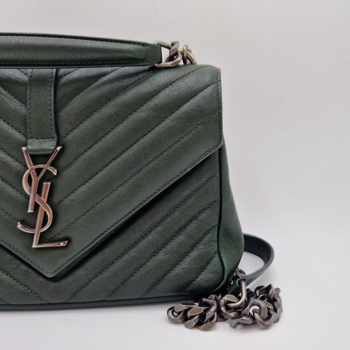 Saint Laurent College Green Bag