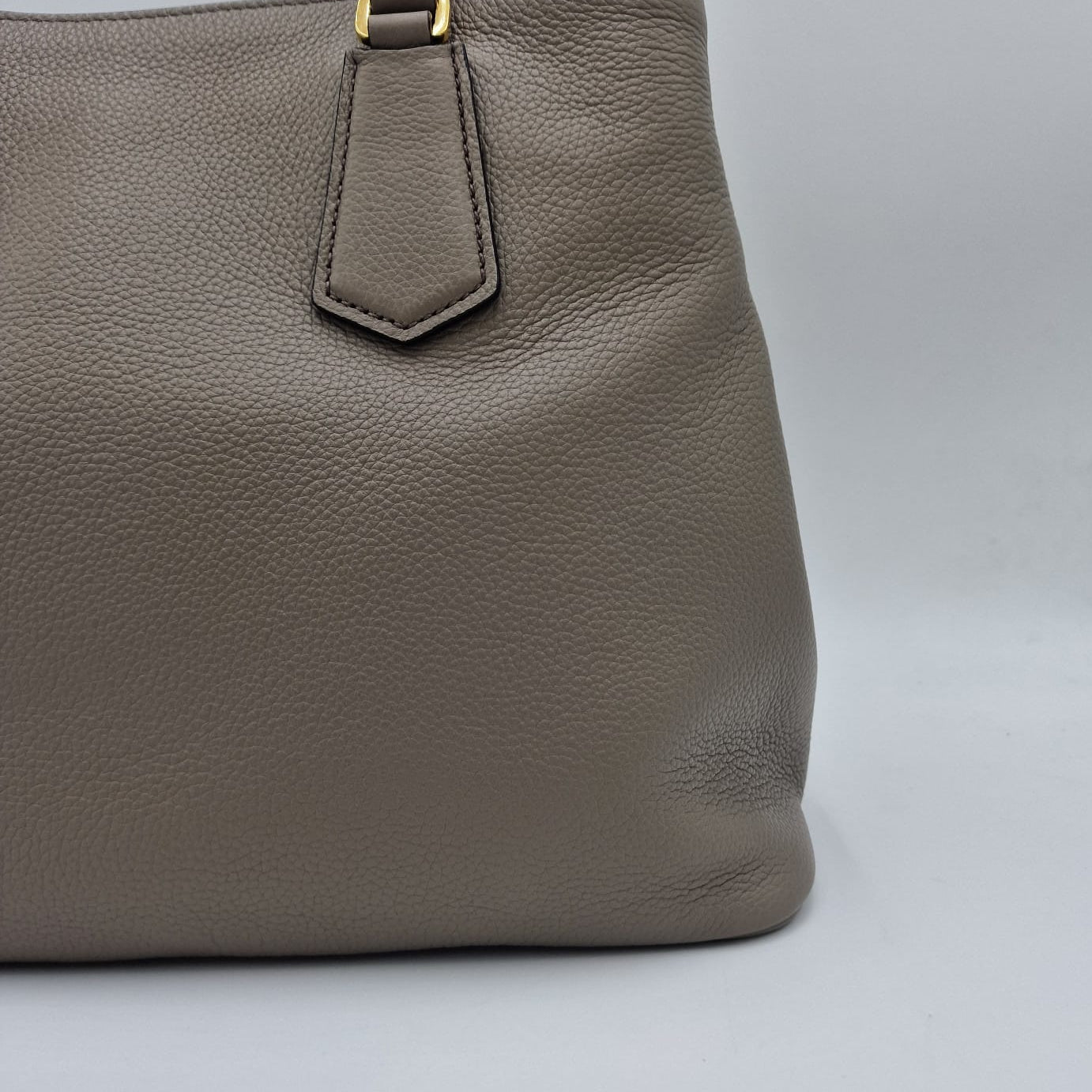 Prada Bolso Tote Daino Vitello Azul