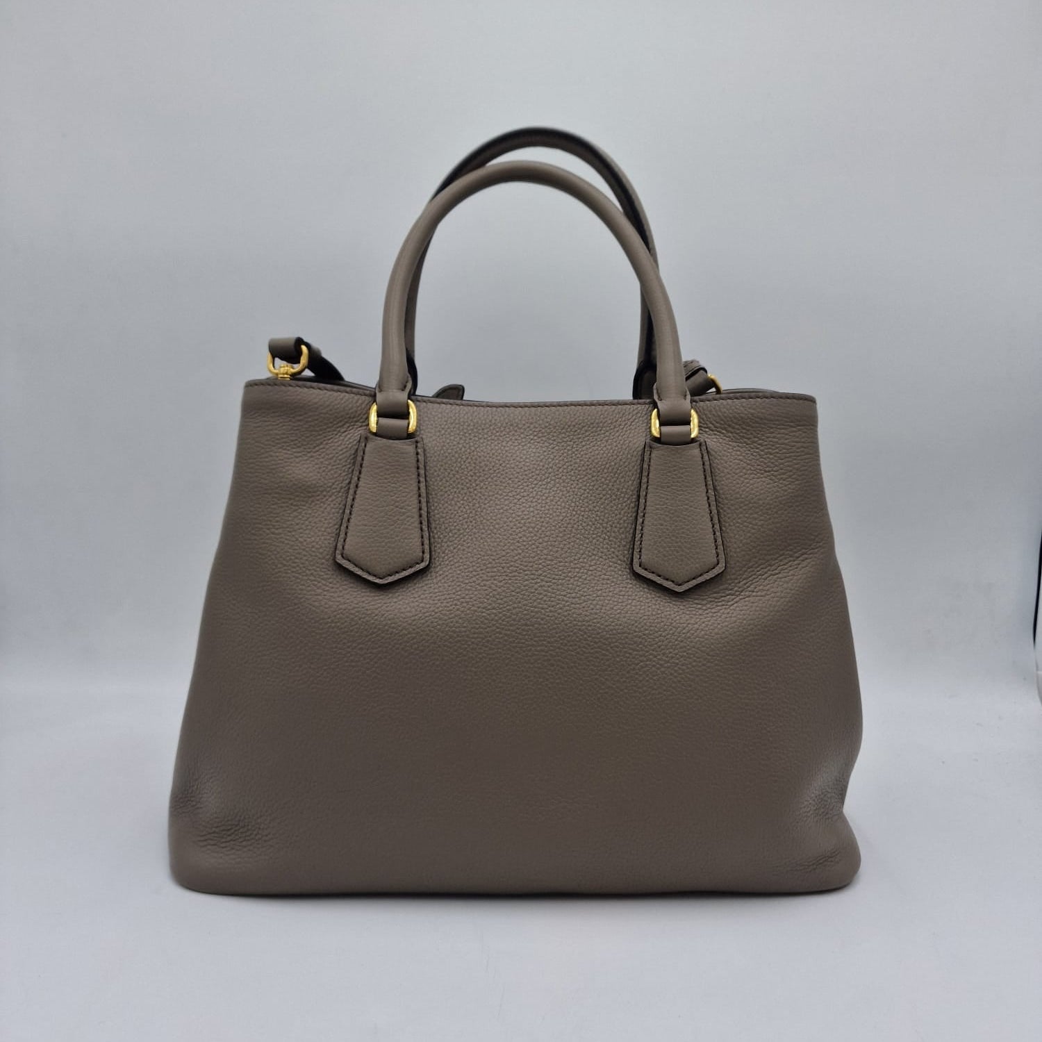 Prada Bolso Tote Daino Vitello Azul