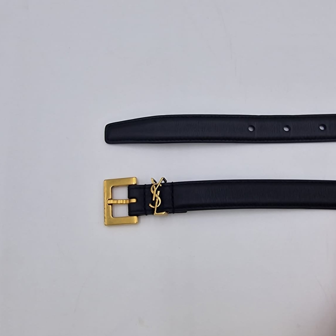 Saint Laurent Cassandre Thin Belt